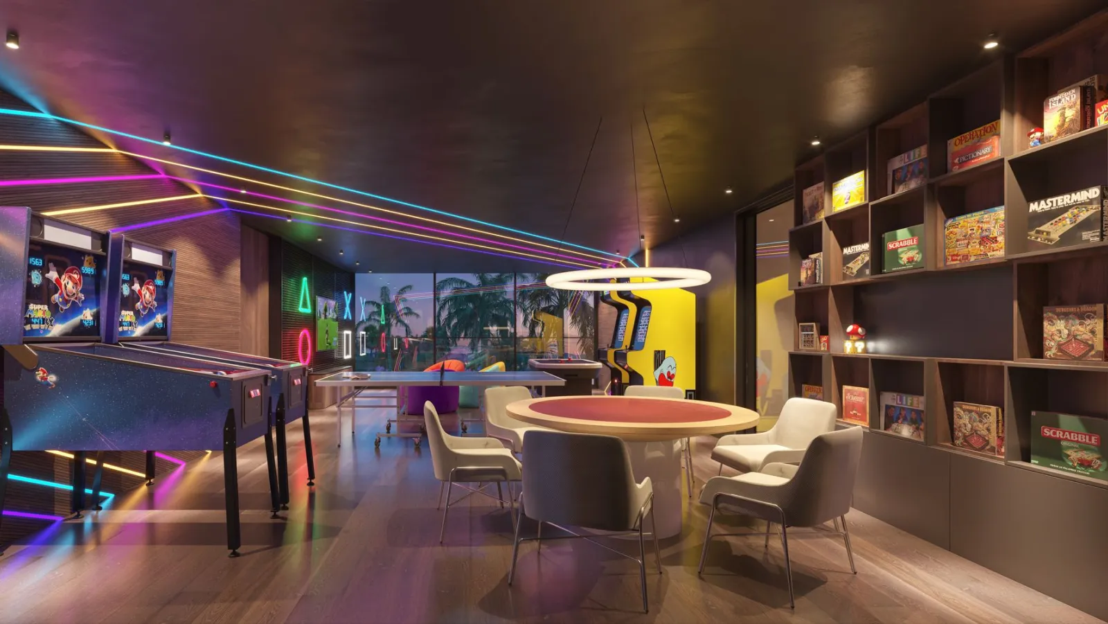 Área de Jogos — estrutura de lazer do Jardins Residencial Resort, em Contagem